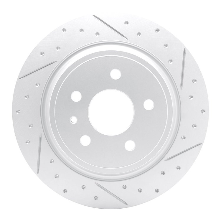 830-54072R Geoperformance Drilled/Slotted Brake Rotor, 2013-2020 Ford/Lincoln/Mercury/Mazda, Position: Rear Right