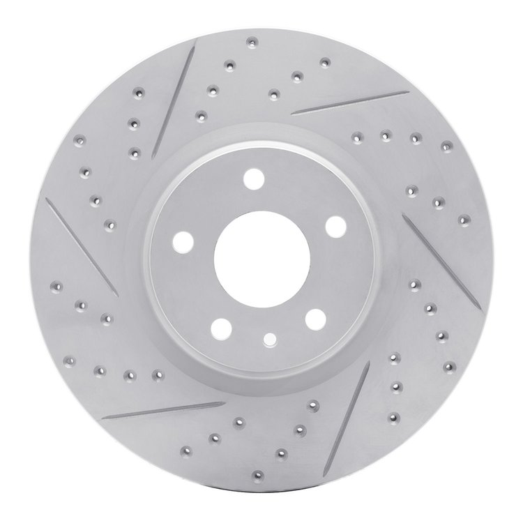 830-54073L Geoperformance Drilled/Slotted Brake Rotor, 2013-2020 Ford/Lincoln/Mercury/Mazda, Position: Front Left