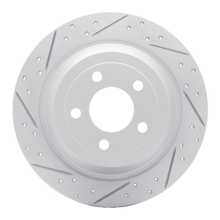 830-54076L Geoperformance Drilled/Slotted Brake Rotor, Fits Select Ford/Lincoln/Mercury/Mazda, Position: Rear Left