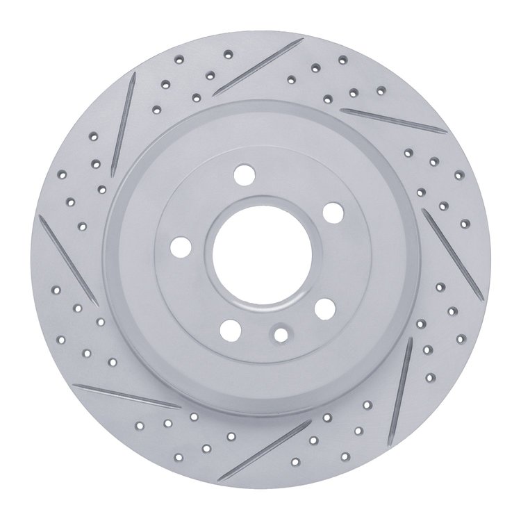 830-54088L Geoperformance Drilled/Slotted Brake Rotor, 2005-2019 Ford/Lincoln/Mercury/Mazda, Position: Rear Left