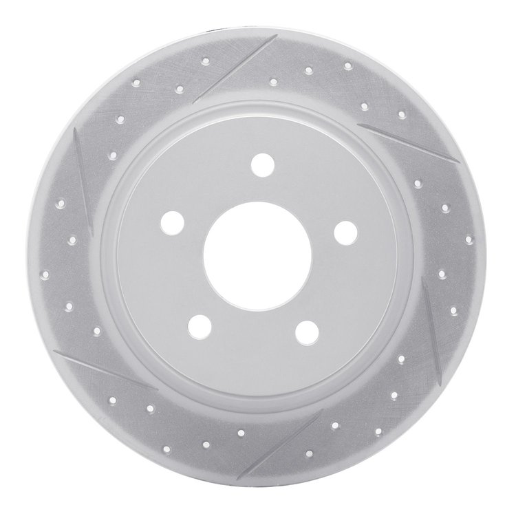 830-54093L Geoperformance Drilled/Slotted Brake Rotor, 2013-2018 Ford/Lincoln/Mercury/Mazda, Position: Rear Left