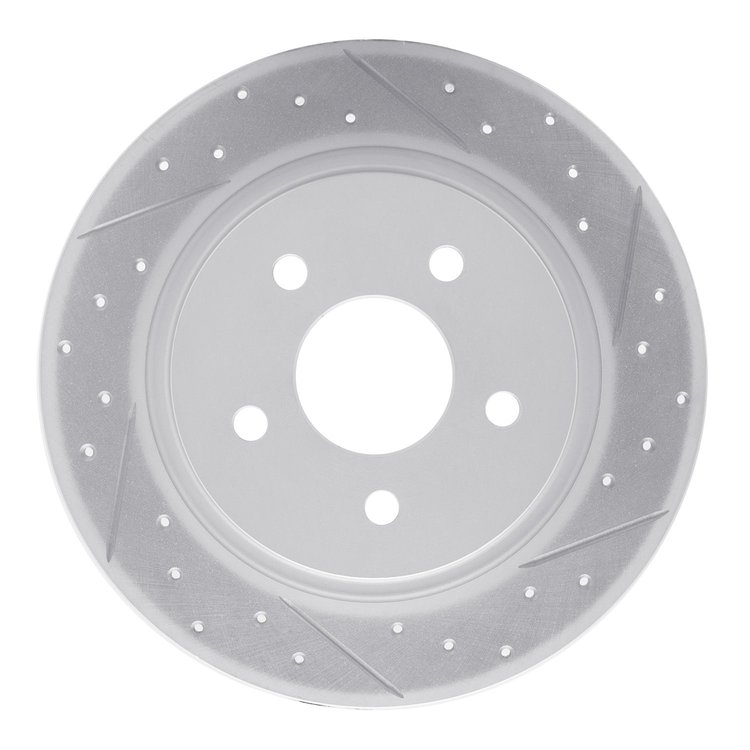 830-54093R Geoperformance Drilled/Slotted Brake Rotor, 2013-2018 Ford/Lincoln/Mercury/Mazda, Position: Rear Right