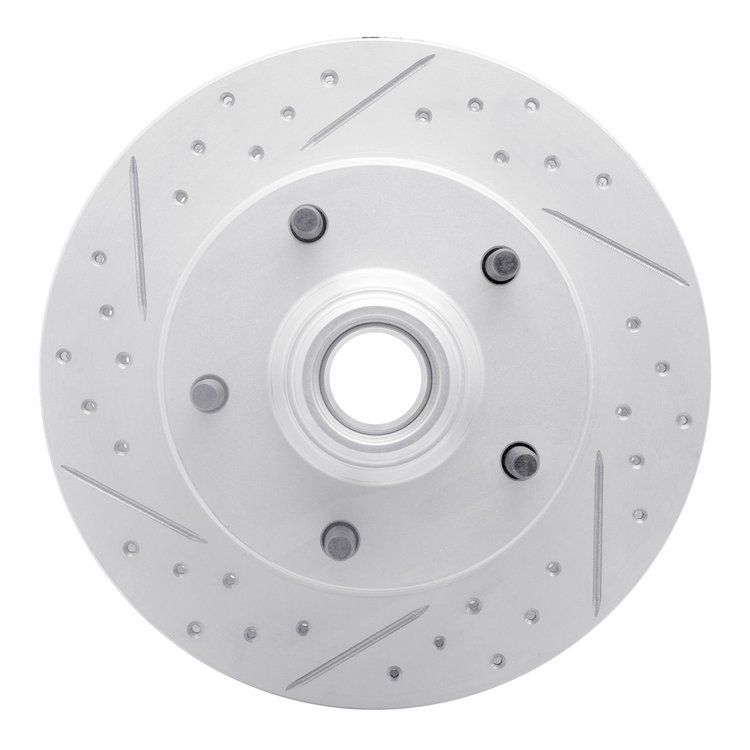 830-54097L Geoperformance Drilled/Slotted Brake Rotor, 1973-1993 Ford/Lincoln/Mercury/Mazda, Position: Front Left