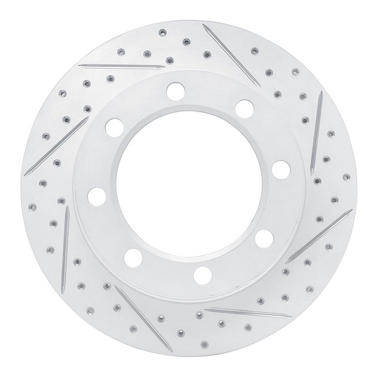 830-54108R Geoperformance Drilled/Slotted Brake Rotor, 1980-1994 Ford/Lincoln/Mercury/Mazda, Position: Front Right