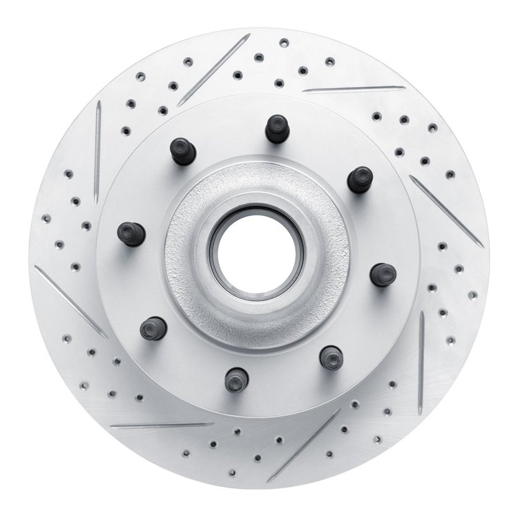 830-54163L Geoperformance Drilled/Slotted Brake Rotor, 1999-2002 Ford/Lincoln/Mercury/Mazda, Position: Front Left