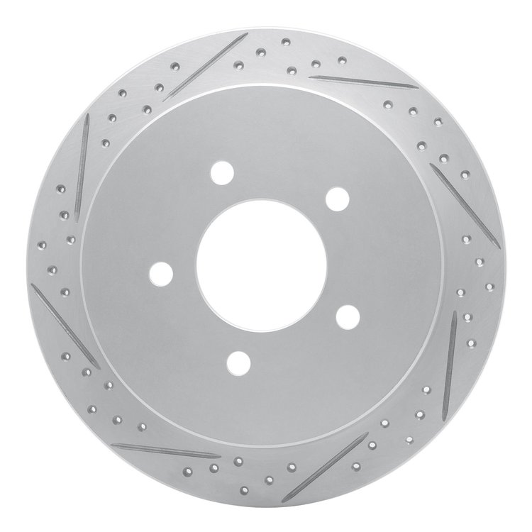 830-54173L Geoperformance Drilled/Slotted Brake Rotor, 1997-2004 Ford/Lincoln/Mercury/Mazda, Position: Rear Left
