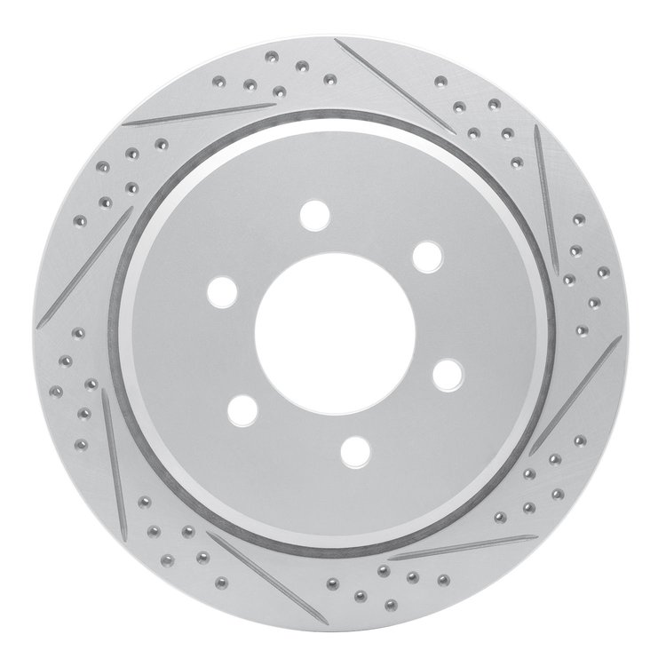 830-54181R Geoperformance Drilled/Slotted Brake Rotor, 2002-2006 Ford/Lincoln/Mercury/Mazda, Position: Rear Right