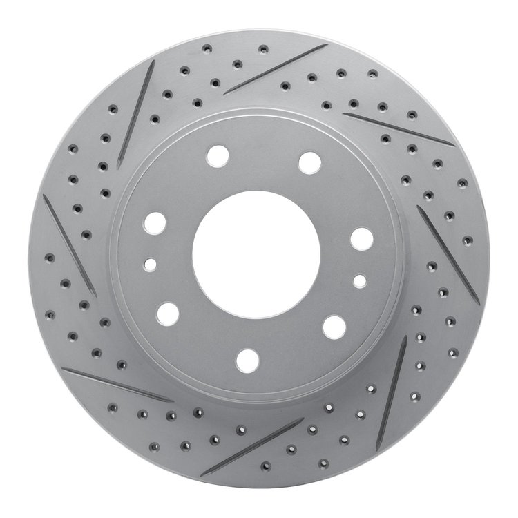 830-54185L Geoperformance Drilled/Slotted Brake Rotor, 2004-2008 Ford/Lincoln/Mercury/Mazda, Position: Front Left