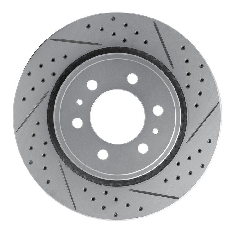 830-54204R Geoperformance Drilled/Slotted Brake Rotor, 2007-2021 Ford/Lincoln/Mercury/Mazda, Position: Front Right