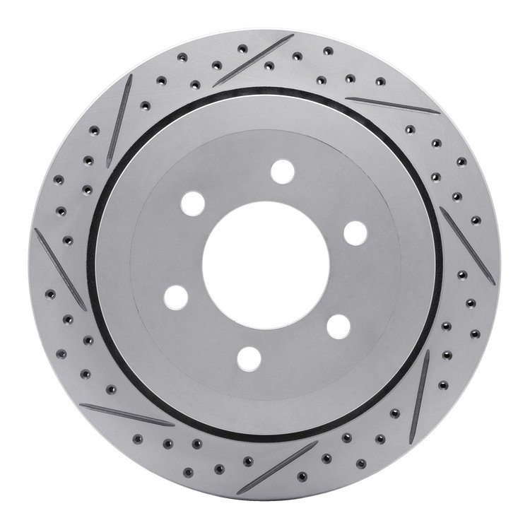 830-54205L Geoperformance Drilled/Slotted Brake Rotor, 2007-2017 Ford/Lincoln/Mercury/Mazda, Position: Rear Left