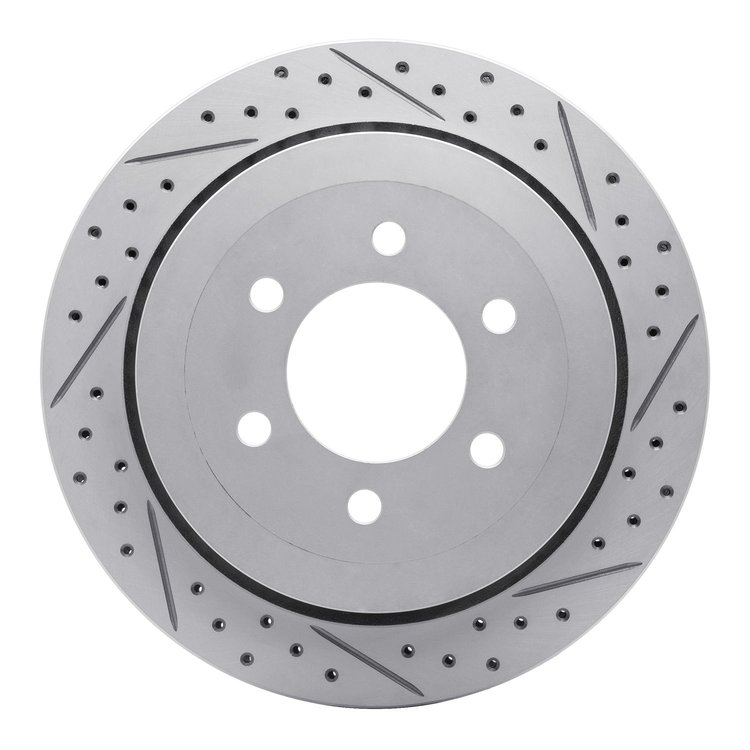 830-54205R Geoperformance Drilled/Slotted Brake Rotor, 2007-2017 Ford/Lincoln/Mercury/Mazda, Position: Rear Right