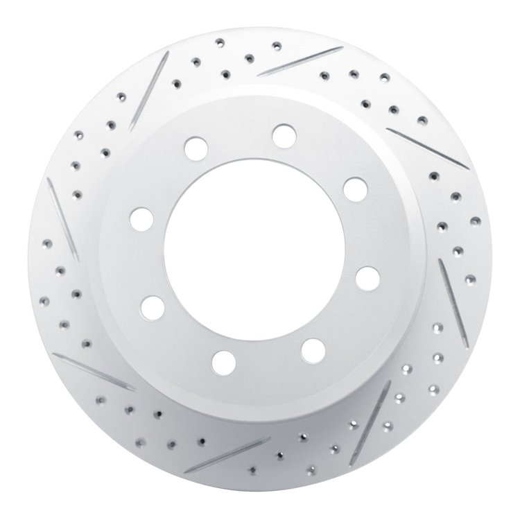 830-54208L Geoperformance Drilled/Slotted Brake Rotor, Fits Select Ford/Lincoln/Mercury/Mazda, Position: Rear Left