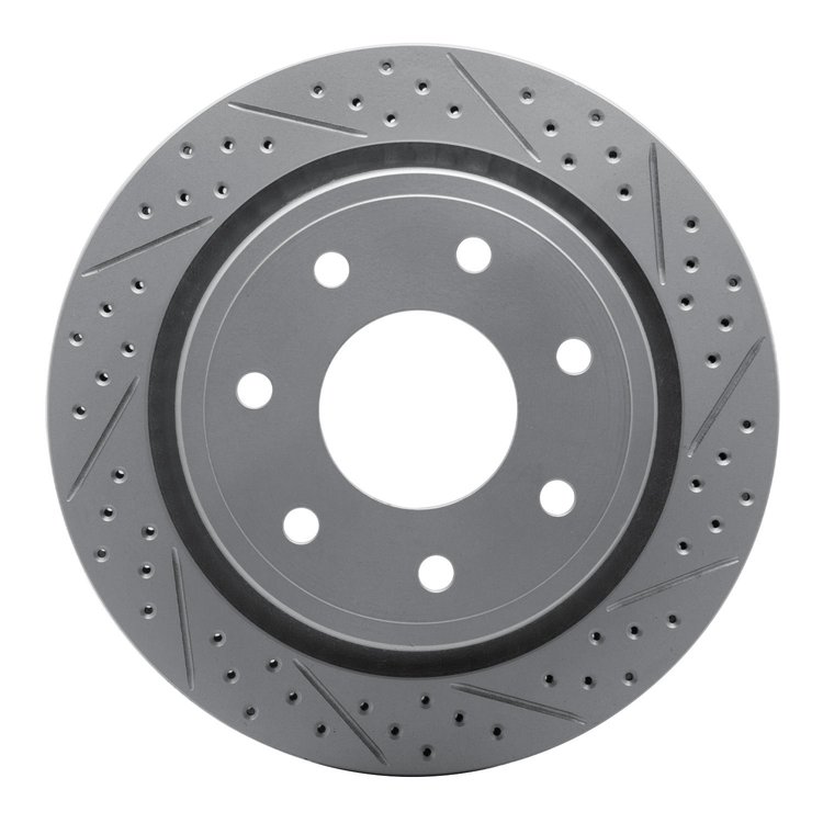 830-54218R Geoperformance Drilled/Slotted Brake Rotor, 2012-2014 Ford/Lincoln/Mercury/Mazda, Position: Rear Right