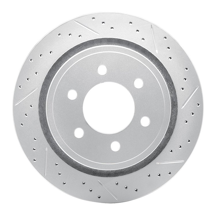 830-54220R Geoperformance Drilled/Slotted Brake Rotor, 2012-2020 Ford/Lincoln/Mercury/Mazda, Position: Rear Right