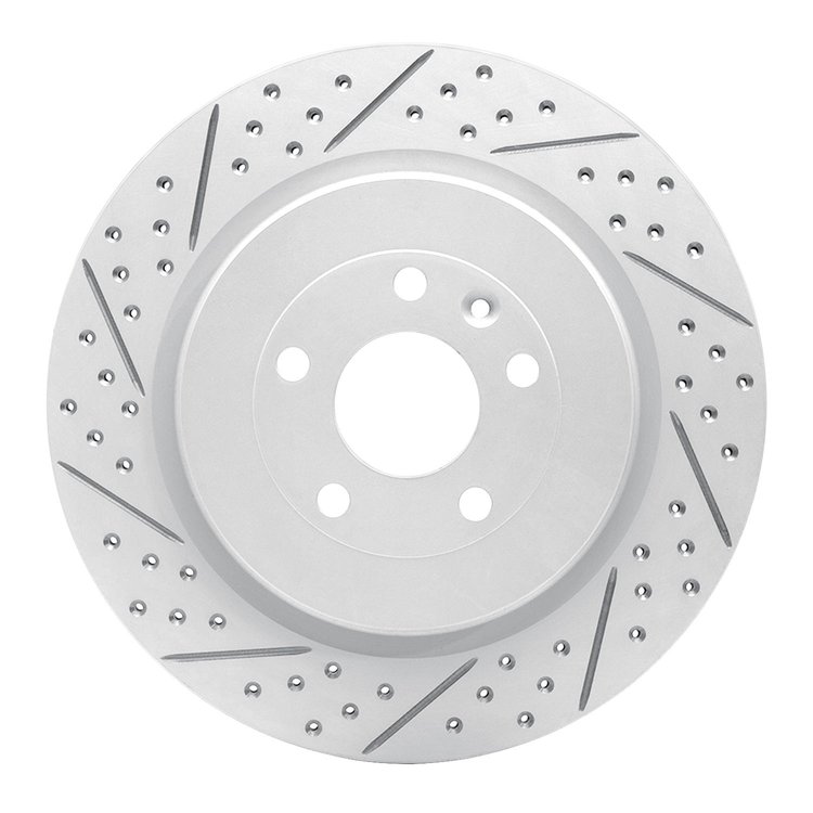 830-54222L Geoperformance Drilled/Slotted Brake Rotor, 2013-2019 Ford/Lincoln/Mercury/Mazda, Position: Rear Left