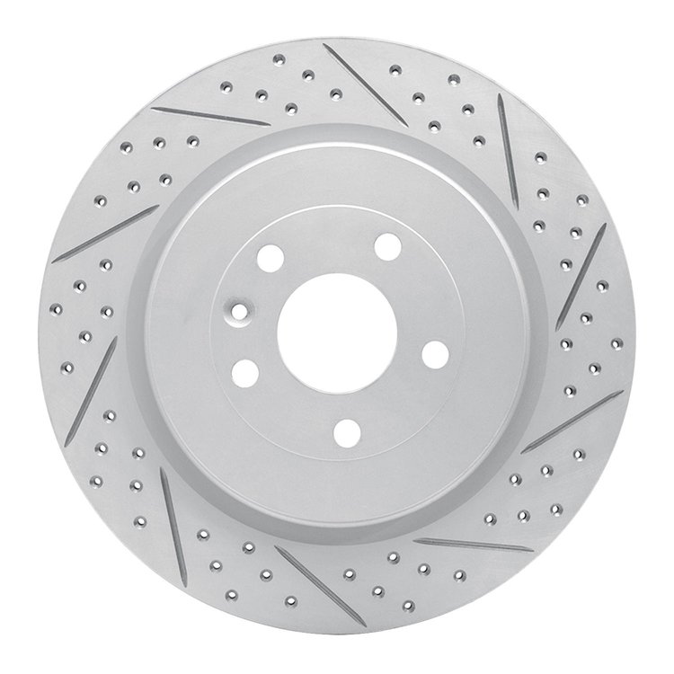 830-54222R Geoperformance Drilled/Slotted Brake Rotor, 2013-2019 Ford/Lincoln/Mercury/Mazda, Position: Rear Right
