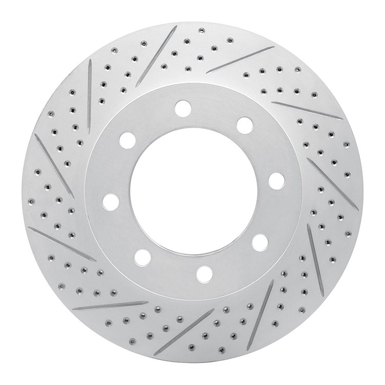 830-54223L Geoperformance Drilled/Slotted Brake Rotor, Fits Select Ford/Lincoln/Mercury/Mazda, Position: Fr Left,Front Left