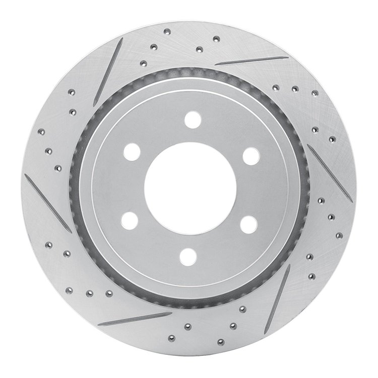 830-54231L Geoperformance Drilled/Slotted Brake Rotor, 2015-2017 Ford/Lincoln/Mercury/Mazda, Position: Rear Left