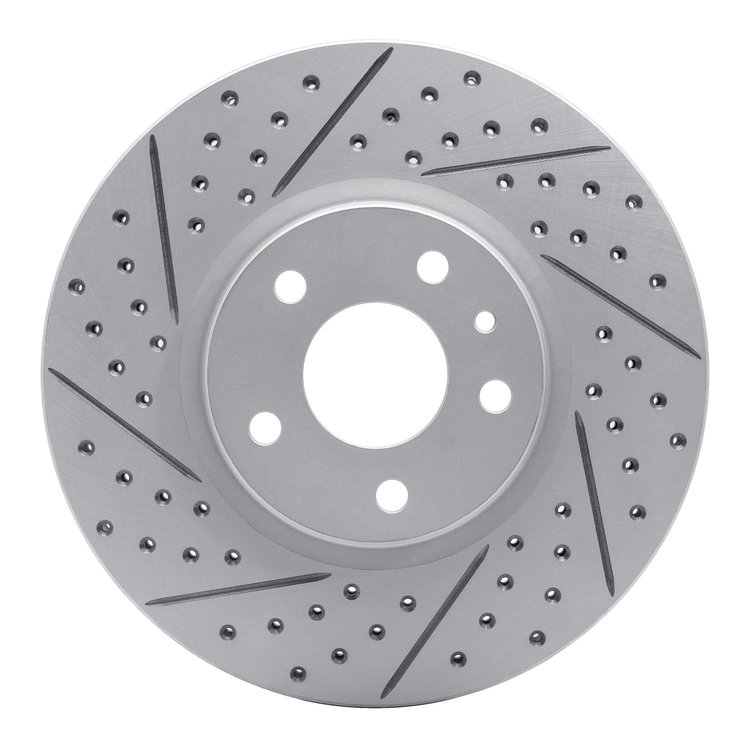 830-54259L Geoperformance Drilled/Slotted Brake Rotor, 2013-2020 Ford/Lincoln/Mercury/Mazda, Position: Front Left