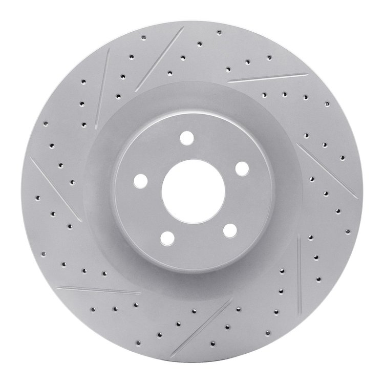 830-54261L Geoperformance Drilled/Slotted Brake Rotor, 2016-2018 Ford/Lincoln/Mercury/Mazda, Position: Front Left