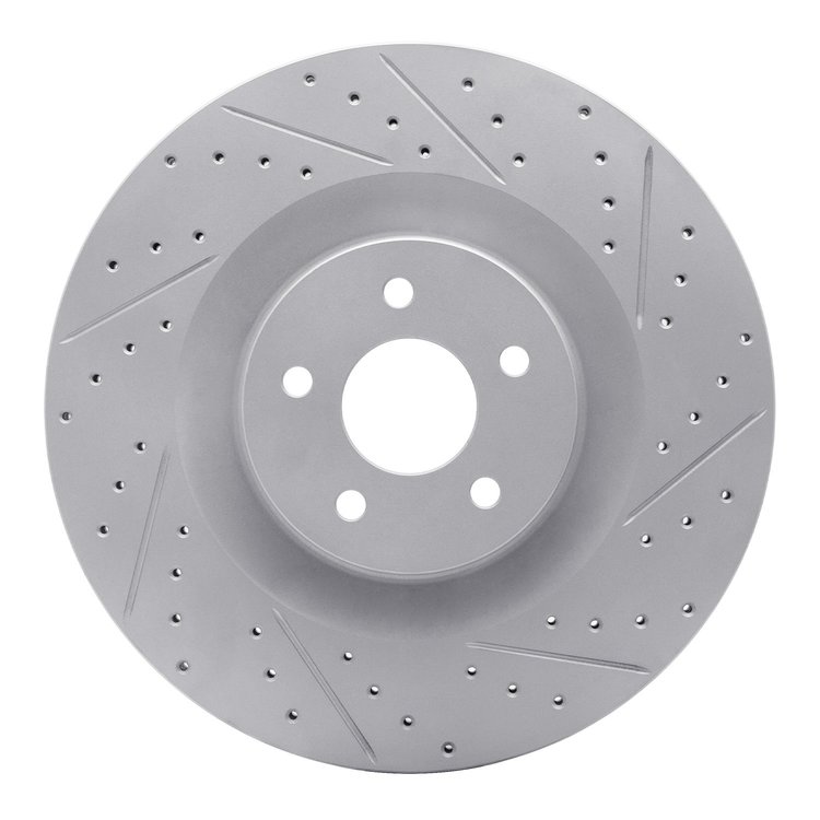 830-54261R Geoperformance Drilled/Slotted Brake Rotor, 2016-2018 Ford/Lincoln/Mercury/Mazda, Position: Front Right