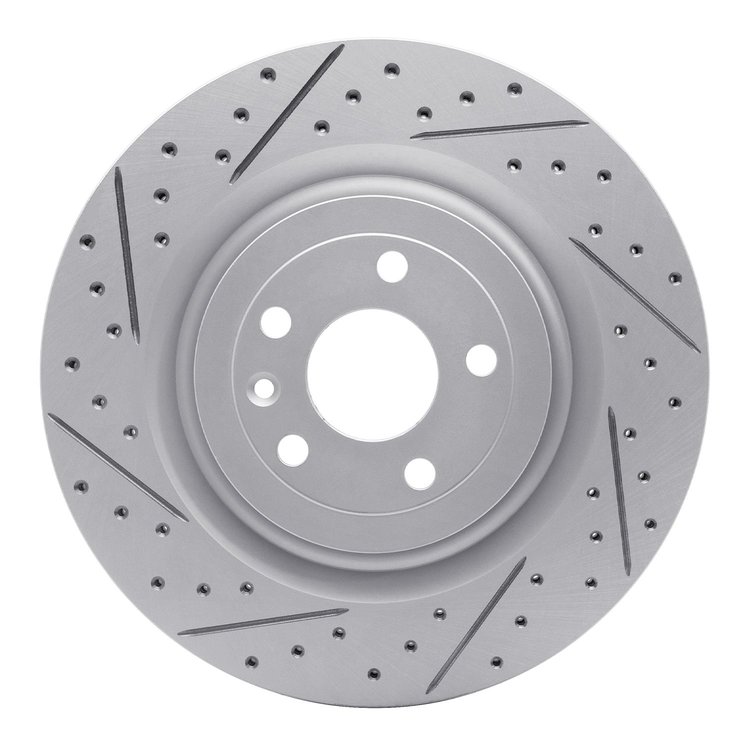830-54266L Geoperformance Drilled/Slotted Brake Rotor, 2013-2019 Ford/Lincoln/Mercury/Mazda, Position: Front Left