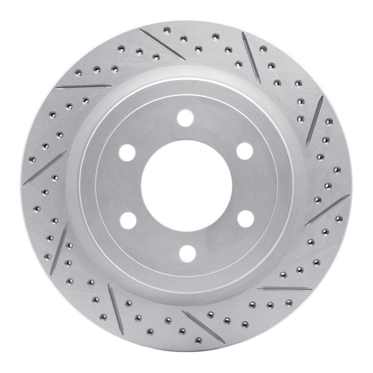 830-54267R Geoperformance Drilled/Slotted Brake Rotor, 2018-2021 Ford/Lincoln/Mercury/Mazda, Position: Rear Right