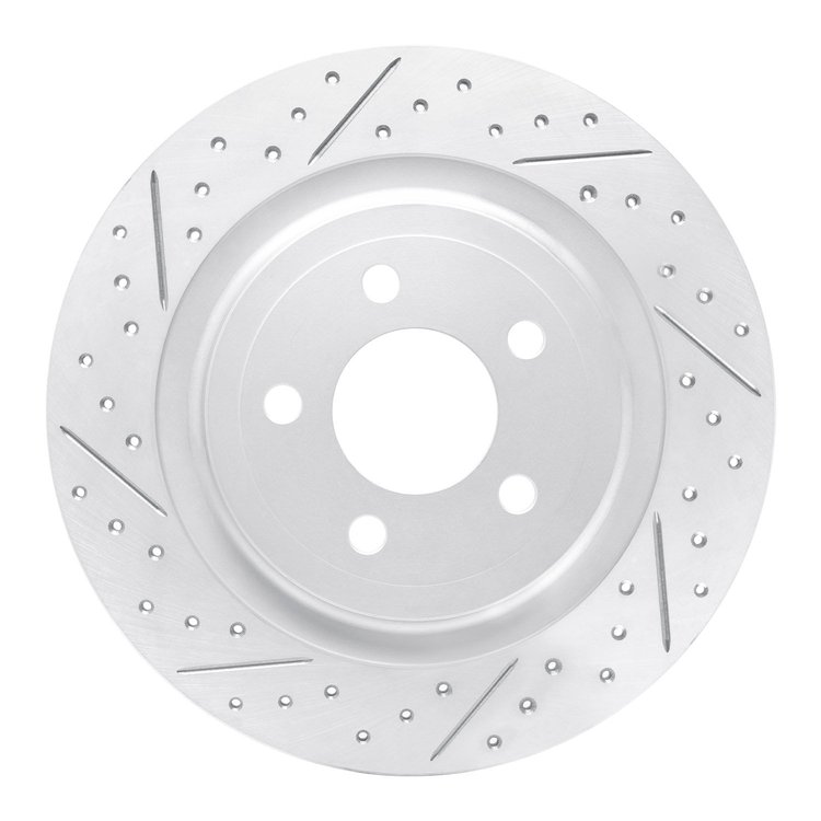 830-54280L Geoperformance Drilled/Slotted Brake Rotor, Fits Select Ford/Lincoln/Mercury/Mazda, Position: Rear Left