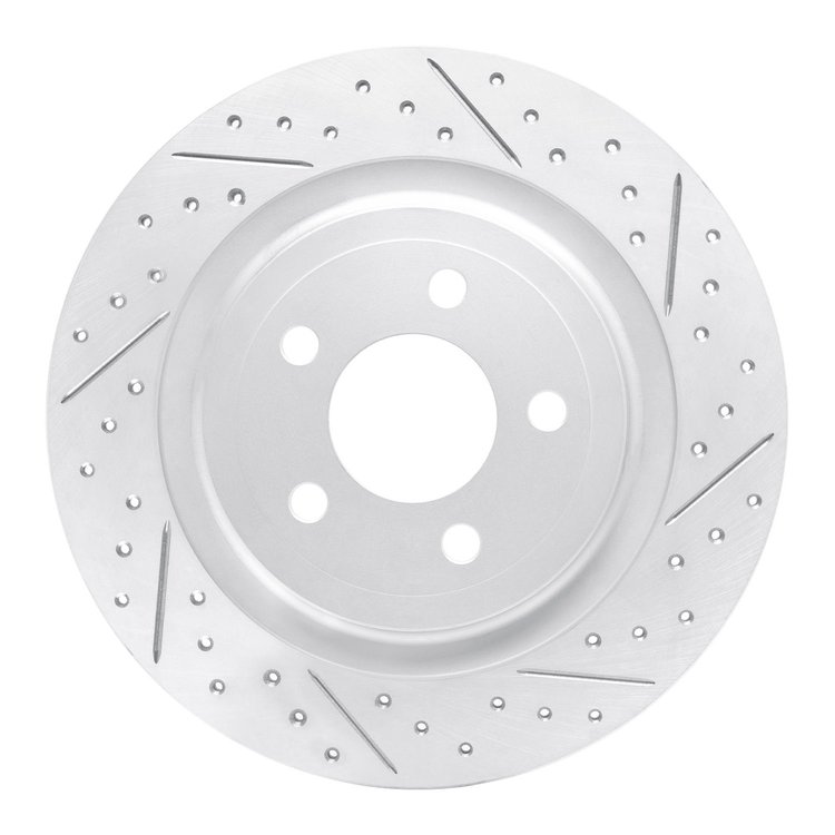 830-54280R Geoperformance Drilled/Slotted Brake Rotor, Fits Select Ford/Lincoln/Mercury/Mazda, Position: Rear Right