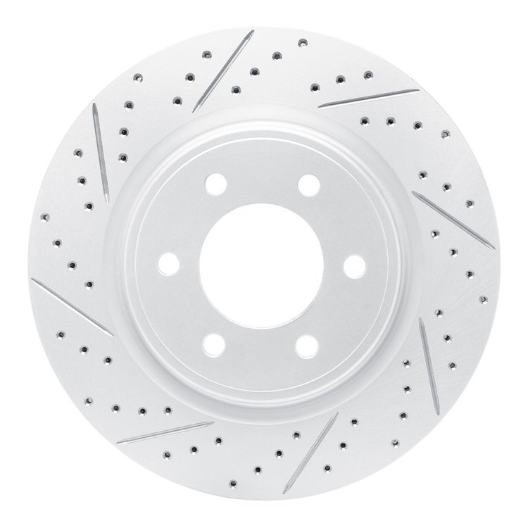 830-54287L Geoperformance Drilled/Slotted Brake Rotor, Fits Select Ford/Lincoln/Mercury/Mazda, Position: Front Left