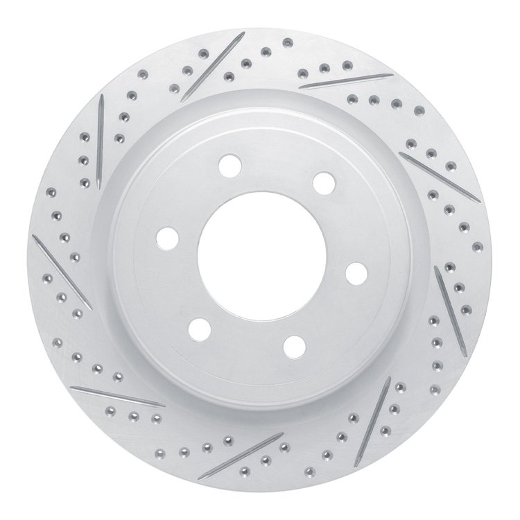 830-54289L Geoperformance Drilled/Slotted Brake Rotor, Fits Select Ford/Lincoln/Mercury/Mazda, Position: Rear Left