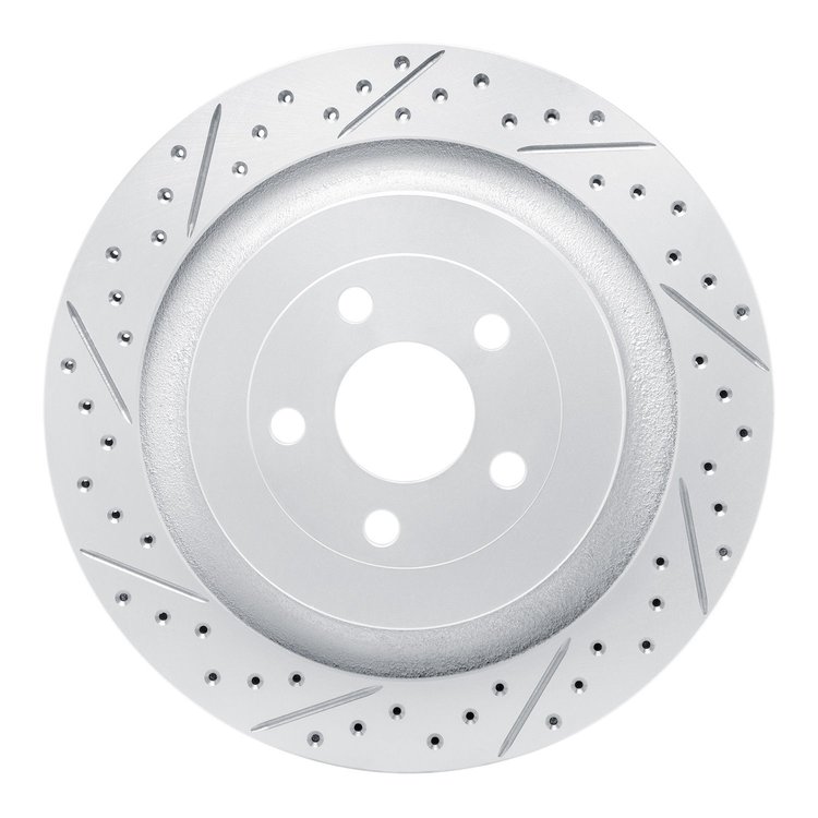 830-55010L Geoperformance Drilled/Slotted Brake Rotor, Fits Select Ford/Lincoln/Mercury/Mazda, Position: Rear Left