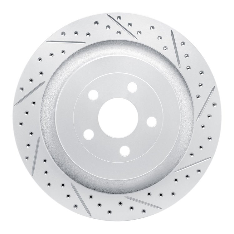 830-55010R Geoperformance Drilled/Slotted Brake Rotor, Fits Select Ford/Lincoln/Mercury/Mazda, Position: Rear Right