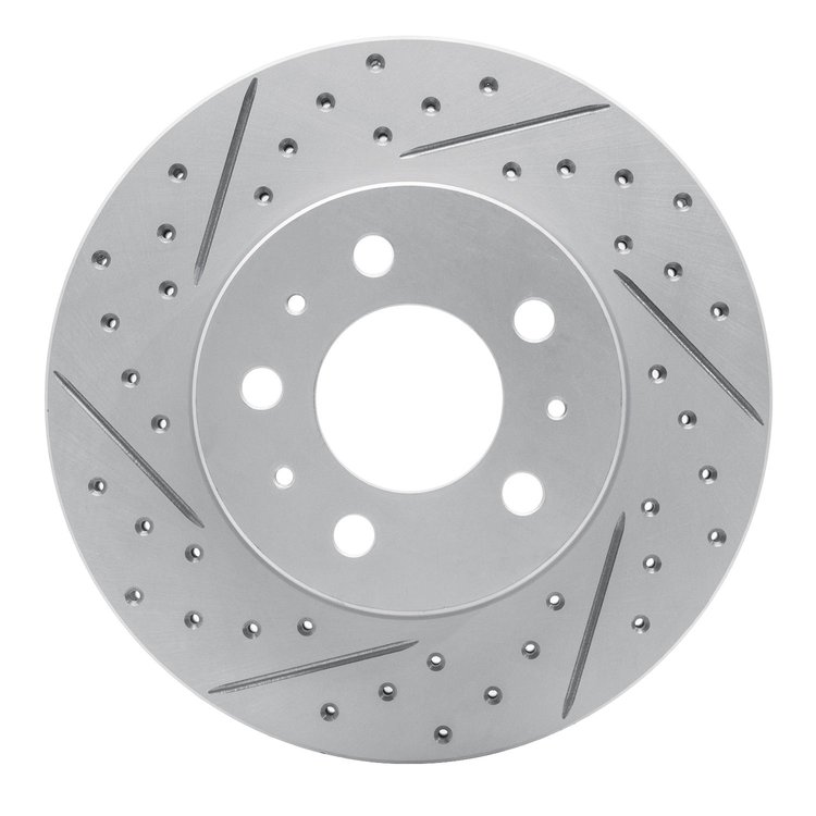 830-56012L Geoperformance Drilled/Slotted Brake Rotor, 1995-1997 Ford/Lincoln/Mercury/Mazda, Position: Front Left