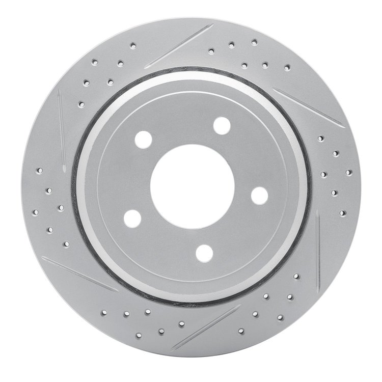 830-56020L Geoperformance Drilled/Slotted Brake Rotor, 2003-2011 Ford/Lincoln/Mercury/Mazda, Position: Rear Left