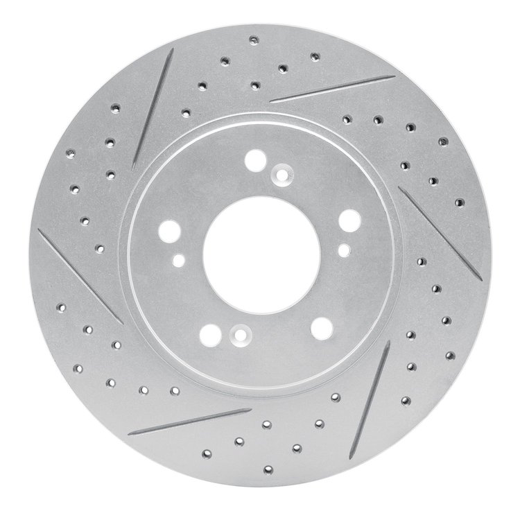 830-58004L Geoperformance Drilled/Slotted Brake Rotor, 1991-1996 Acura/Honda, Position: Front Left
