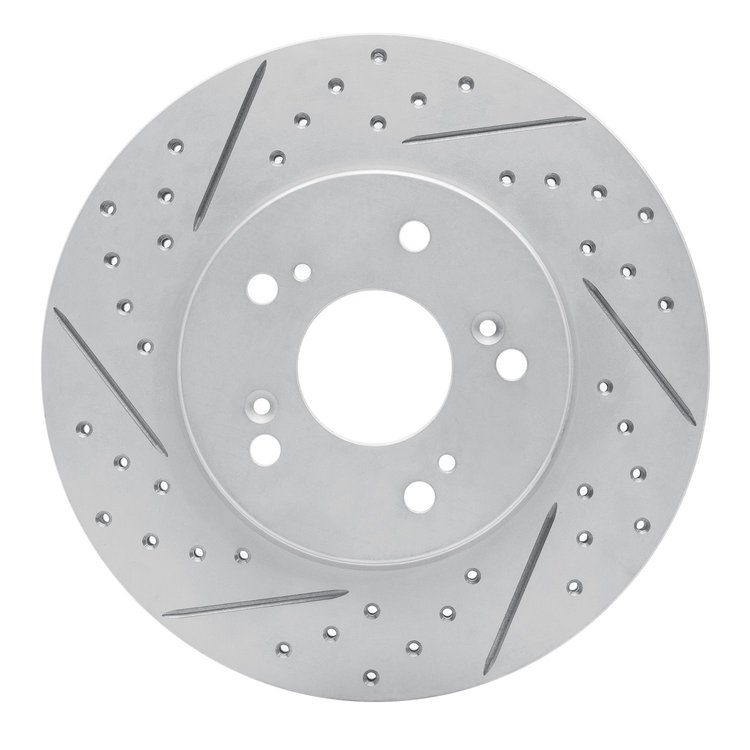 830-58005L Geoperformance Drilled/Slotted Brake Rotor, 1991-1996 Acura/Honda, Position: Rear Left