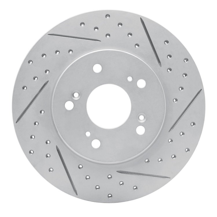 830-58005R Geoperformance Drilled/Slotted Brake Rotor, 1991-1996 Acura/Honda, Position: Rear Right