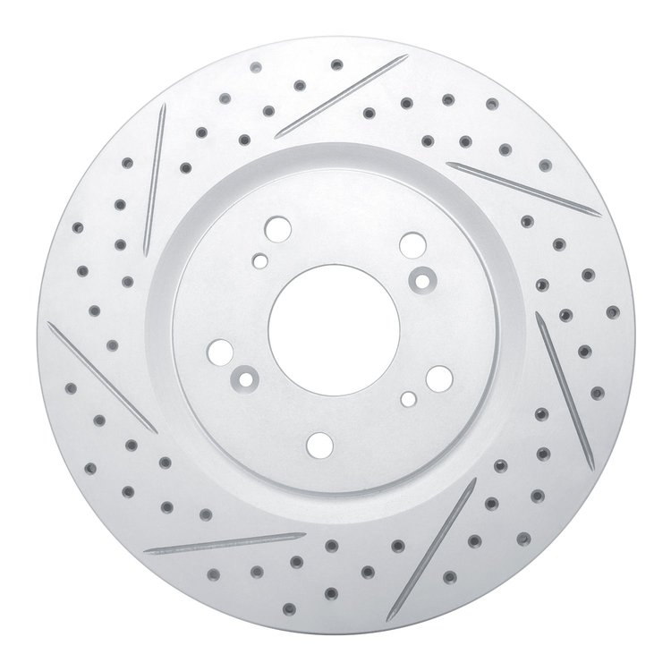 830-58012L Geoperformance Drilled/Slotted Brake Rotor, 1997-2005 Acura/Honda, Position: Rear Left