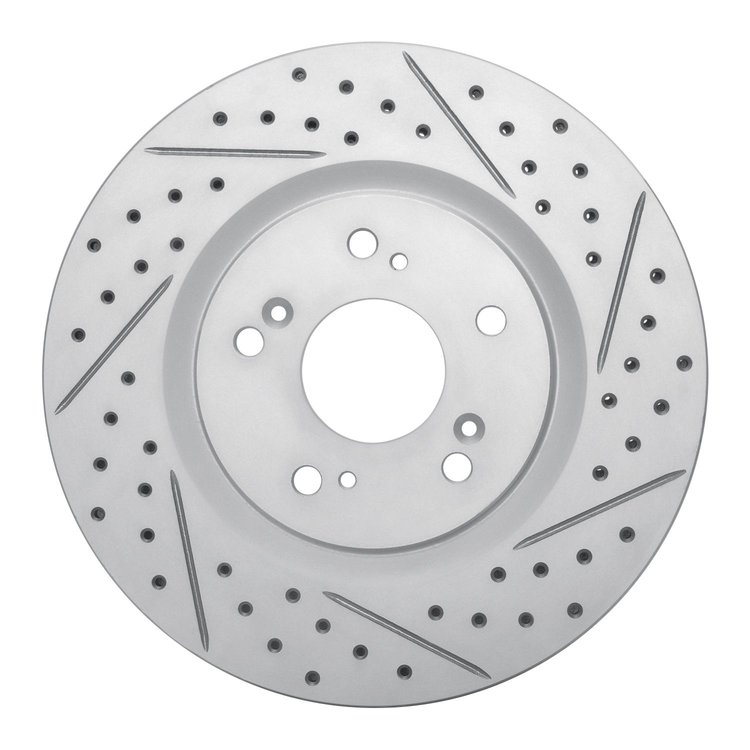 830-58012R Geoperformance Drilled/Slotted Brake Rotor, 1997-2005 Acura/Honda, Position: Rear Right