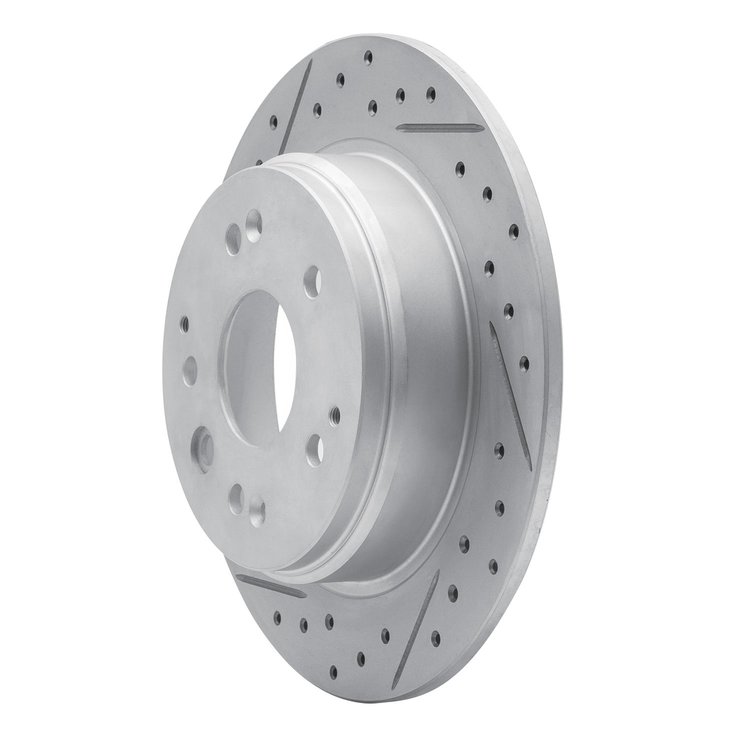 830-58014L Geoperformance Drilled/Slotted Brake Rotor, 1999-2003 Acura/Honda, Position: Rear Left