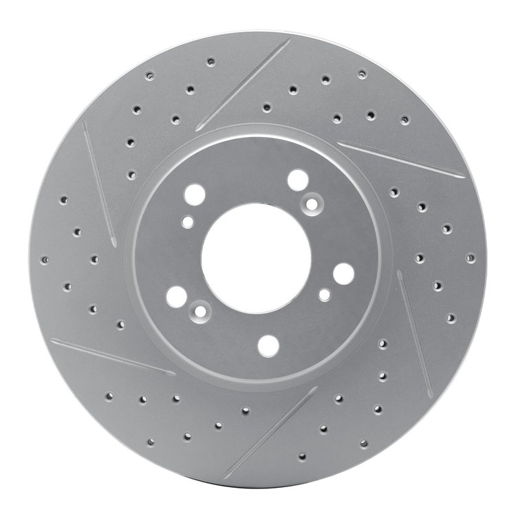830-58015L Geoperformance Drilled/Slotted Brake Rotor, 1999-2004 Acura/Honda, Position: Front Left