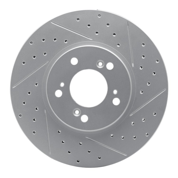 830-58015R Geoperformance Drilled/Slotted Brake Rotor, 1999-2004 Acura/Honda, Position: Front Right