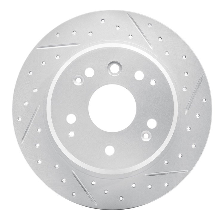 830-58019R Geoperformance Drilled/Slotted Brake Rotor, 2003-2011 Acura/Honda, Position: Rear Right