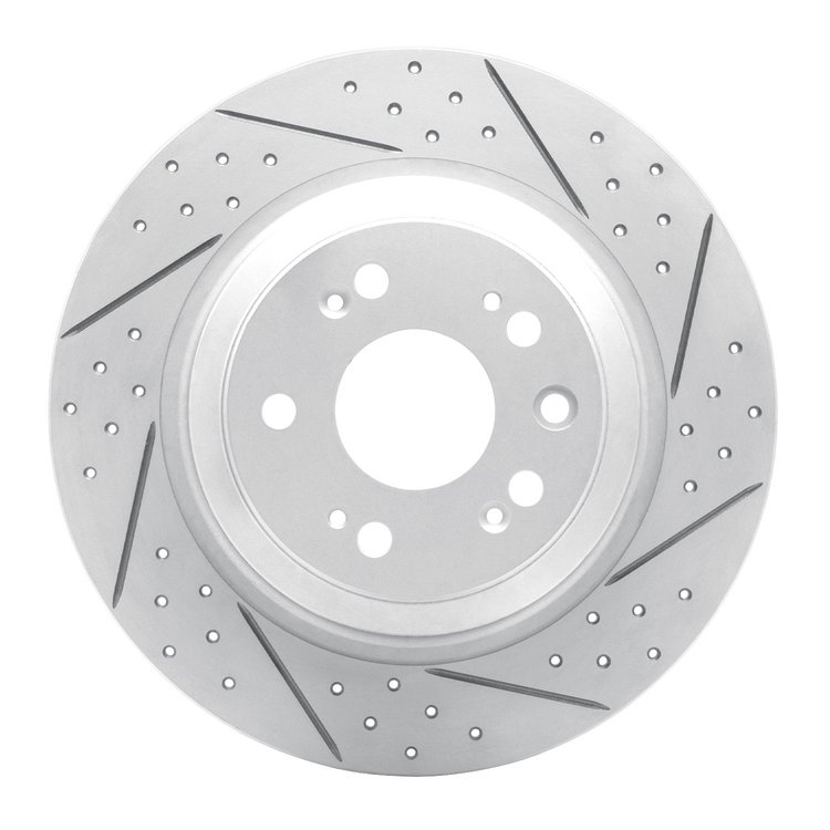 830-58023R Geoperformance Drilled/Slotted Brake Rotor, 2009-2014 Acura/Honda, Position: Rear Right
