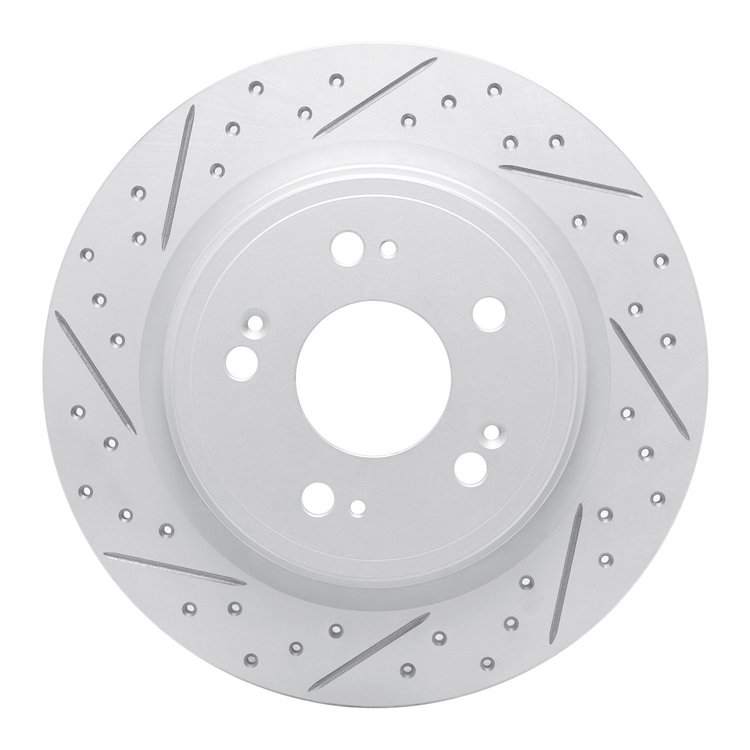 830-58024L Geoperformance Drilled/Slotted Brake Rotor, 2014-2020 Acura/Honda, Position: Rear Left