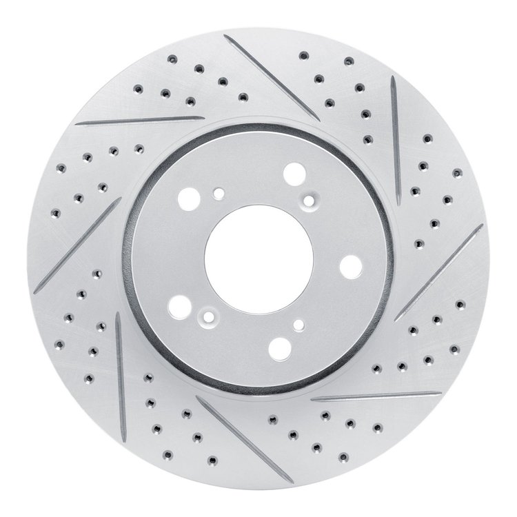 830-58025R Geoperformance Drilled/Slotted Brake Rotor, 2014-2020 Acura/Honda, Position: Front Right