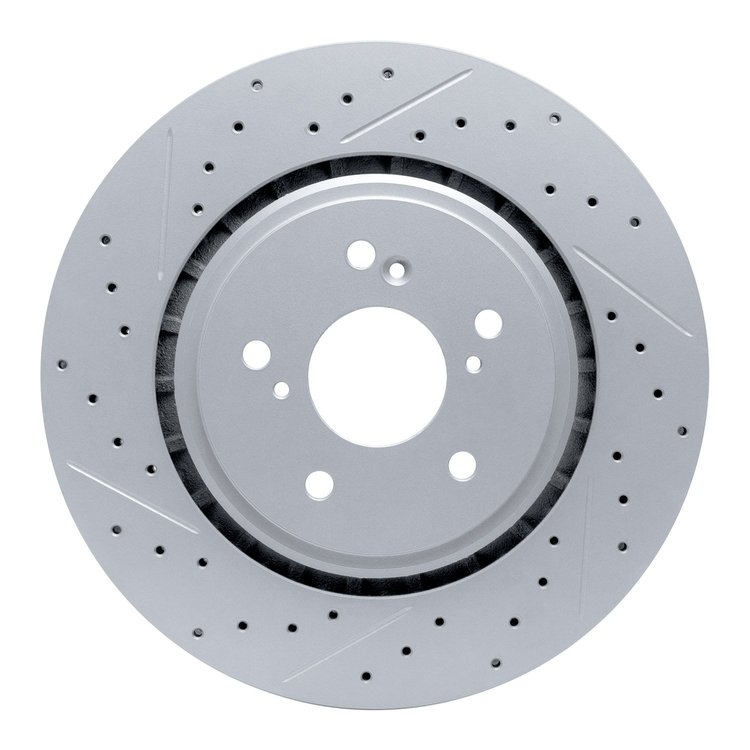 830-58026L Geoperformance Drilled/Slotted Brake Rotor, 2014-2020 Acura/Honda, Position: Front Left
