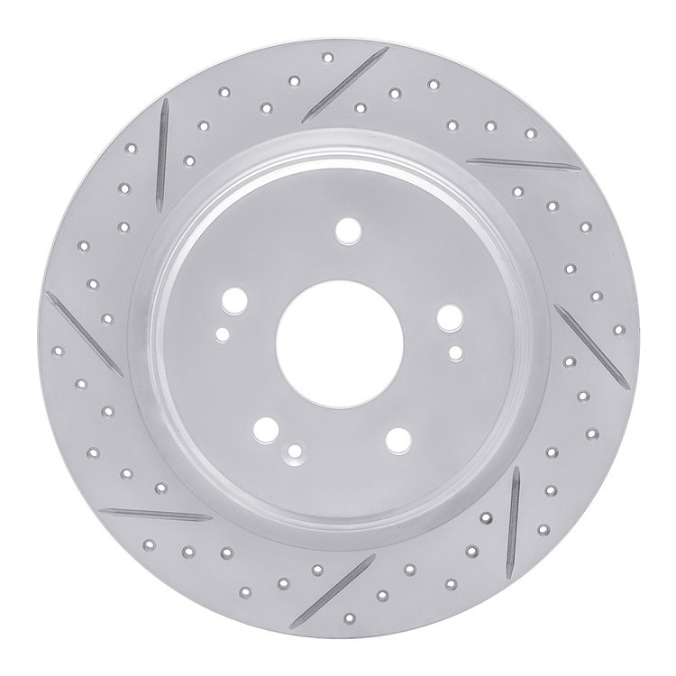 830-58029L Geoperformance Drilled/Slotted Brake Rotor, Fits Select Acura/Honda, Position: Rear Left