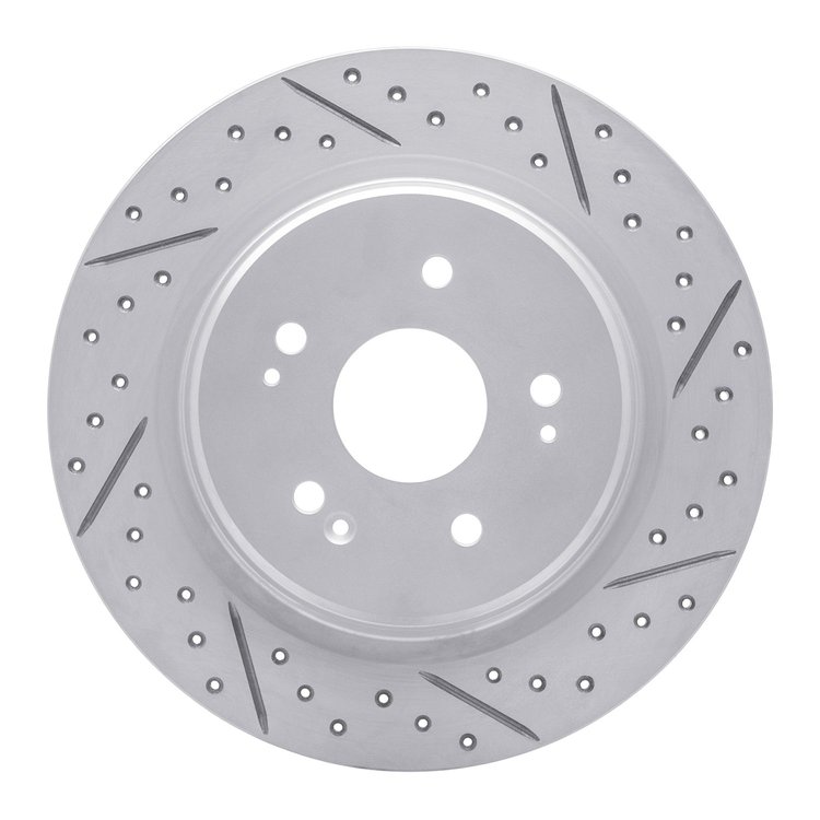 830-58029R Geoperformance Drilled/Slotted Brake Rotor, Fits Select Acura/Honda, Position: Rear Right